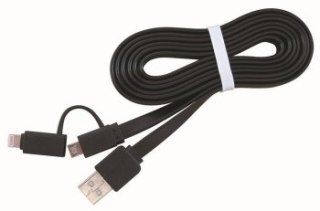 Kabel combo USB-micro USB + Lightning do urządzeń Apple Gembird (1m)