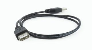 Kabel przedłużacz USB 2.0 Gembird AM-AF 0,75 m (czarny)