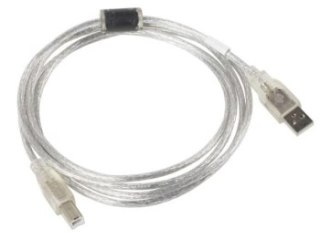 Lanberg USB-B 1.8m transparent