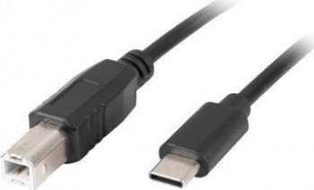 Lanberg USB-C - USB-B 1.8m czarny