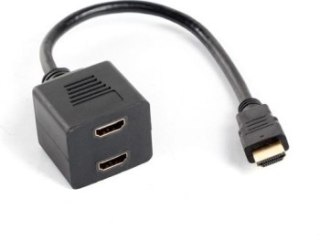 Splitter Lanberg AD-0019-BK (HDMI M - 2x HDMI F; 0 20m; kolor czarny)