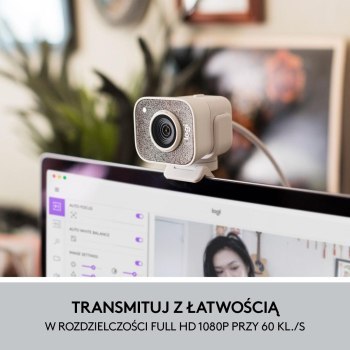 Kamera internetowa - Logitech StreamCam Biała