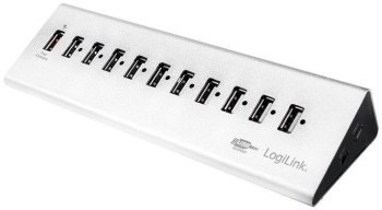 LogiLink 10-portowy srebrny