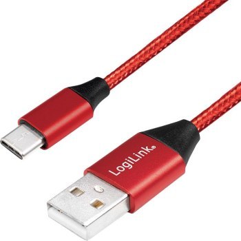 LogiLink USB-C 0.3m czerwony