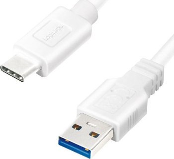 LogiLink USB-C 3m biały