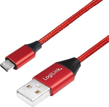 LogiLink micro USB 0.3m czerwony