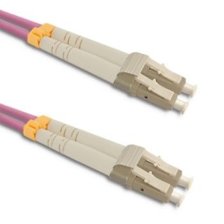 Qoltec Patchcord światłowodowy LC/UPC - LC/UPC | Multimode | 50/125 | OM4 | Duplex | 2m