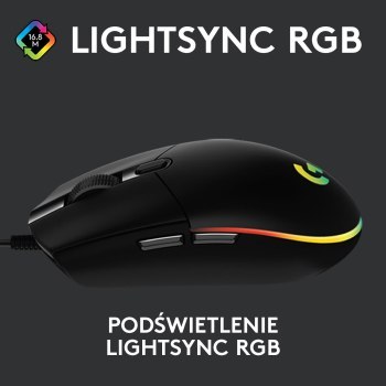 Logitech Mysz G203 Lightsync