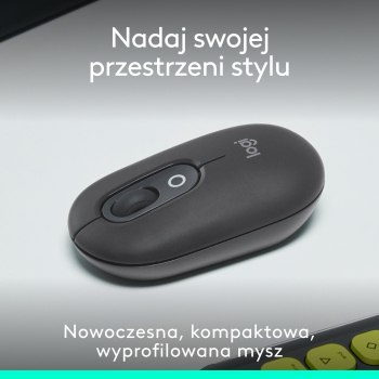 Logitech POP ICON Mouse Grafitowa