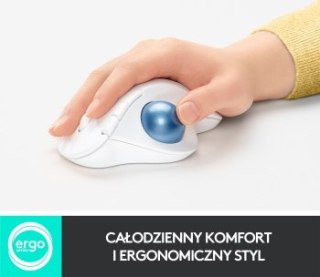 Mysz bezprzewodowa Logitech ERGO M575 ergonomiczna biała 910-005870