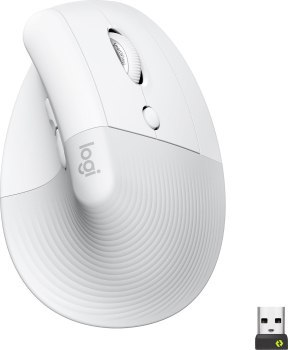 Mysz bezprzewodowa Logitech Lift ergonomiczna biała 910-006475