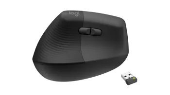 Mysz bezprzewodowa Logitech Lift for Business ergonomiczna dla leworęcznych grafitowa 910-006495