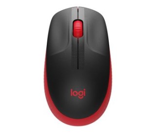 Mysz bezprzewodowa Logitech M190 FULL-SIZE WIRELESS czerwona 910-005908