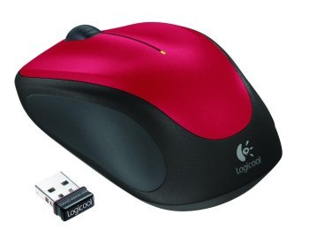 Mysz bezprzewodowa Logitech M235 czerwona 910-002496