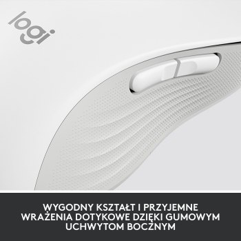 Mysz bezprzewodowa Logitech Signature M650 L dla leworęcznych biała 910-006240