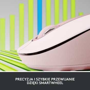 Mysz bezprzewodowa Logitech Signature M650 L różowa 910-006237