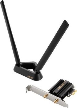 Karta sieciowa Asus PCE-AXE59BT PCI-E WiFi 6E (802.11ax) 6GHz Bluetooth 5.2 WPA3 OFDMA MU-MIMO