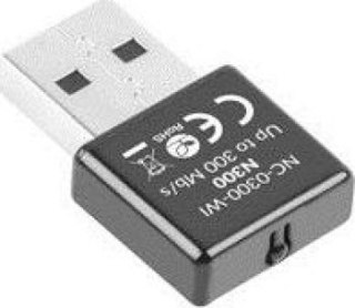 Karta sieciowa Lanberg N300 NC-0300-WI (USB 2.0 Złącze anteny WiFi)