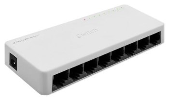 Qoltec 52246 Przełącznik sieciowy 8 x port RJ45 | 100Mbps | LAN