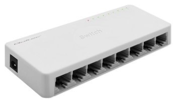 Qoltec 52248 Przełącznik sieciowy | 8 x port RJ45 | 1000Mbps | LAN