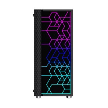 GEMBIRD OBUDOWA FORNAX 2500 MIDI-TOWER (1X USB 3.0 2X USB 2.0 HD AUDIO SZKLANY PANEL BOCZNY) CZARNA