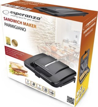 Opiekacz do kanapek Esperanza PARMIGIANO EKT010 (1000W; kolor czarny)