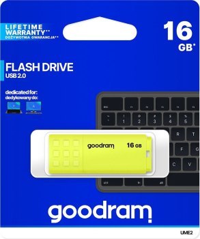 Pendrive GoodRam UME2 UME2-0160Y0R11 (16GB; USB 2.0; kolor żółty)