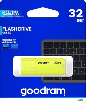 Pendrive GoodRam UME2 UME2-0320Y0R11 (32GB; USB 2.0; kolor żółty)