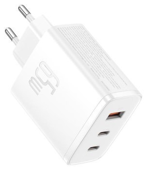 Baseus OS-Cube Pro 2xUSB-C + USB, 65W (biała)