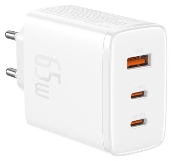 Baseus OS-Cube Pro 2xUSB-C + USB, 65W (biała)