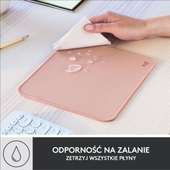 Podkładka pod mysz - Logitech Mouse Pad Studio Series Różowy