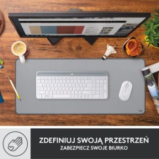 Podkładka pod mysz - Podkładka pod mysz Logitech Desk Mat Studio Series szara 956-000052