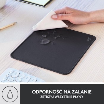 Podkładka pod mysz - Podkładka pod mysz Logitech Mouse Pad Studio Series grafitowa 956-000049