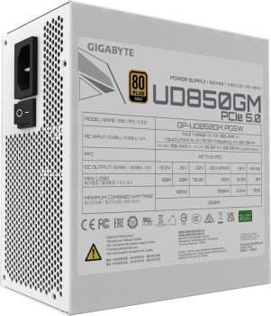 Zasilacz Gigabyte GP-UD850GM PG5W 850W 80+ Gold