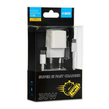 ŁADOWARKA SIECIOWA I-BOX C-38 PD30W USB-C KABEL