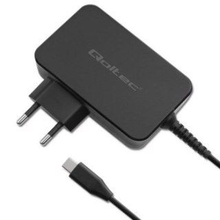 QOLTEC ŁADOWARKA GAN POWER PRO | 1XUSB-C | 100W | 5-20V | 3-5A | CZARNA