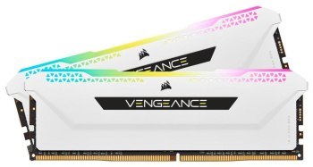 Pamięć - Corsair Vengeance RGB Pro SL White 16GB [2x8GB 3200MHz DDR4 CL16 DIMM]