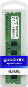 Pamięć GoodRam PC1333 GR1333D364L9/8G (DDR3 DIMM; 1 x 8 GB; 1333 MHz; CL9)