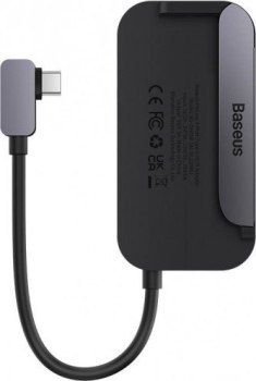 Replikator - Baseus PadJoy Series Hub 4w1 USB-C do USB 3.0 + HDMI + USB-C PD + jack 3.5mm (Szary)