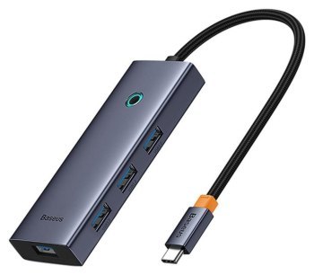 Replikator - Baseus UltraJoy 5-Port 5w1 (1xHDMI4K@30Hz + 4xUSB 3.0) Szary