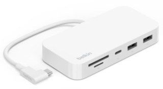 Replikator - Belkin INC011btWH USB-C 6w1 z mocowaniem biały