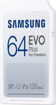 Samsung EVO PLUS SDXC 64GB UHS-I U1 [Zapis 90MB/s Odczyt 100MB/s]