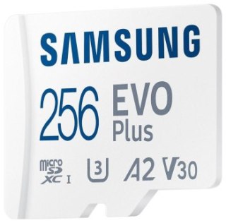 Samsung EVO PLUS microSDXC 256GB UHS-I U3 [Zapis 100MB/s Odczyt 180MB/s] v2023