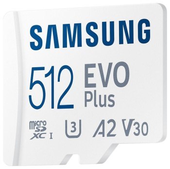 Samsung EVO PLUS microSDXC 512GB UHS-I U3 [Zapis 90MB/s Odczyt 180MB/s] v2023