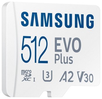 Samsung EVO PLUS microSDXC 512GB UHS-I U3 [Zapis 90MB/s Odczyt 180MB/s] v2023