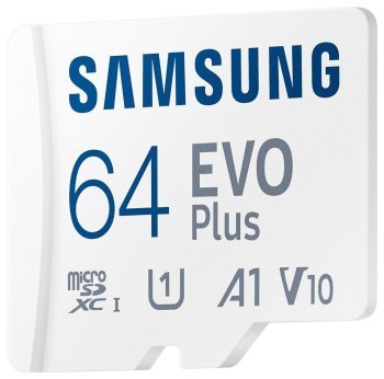 Samsung EVO PLUS microSDXC 64GB UHS-I U1 [Zapis 20MB/s Odczyt 180MB/s] v2023