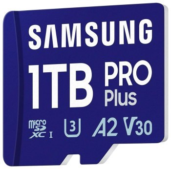 Samsung Pro PLUS microSDXC 1TB UHS-I U3 [Zapis 130MB/s Odczyt 180MB/s] z czytnikiem