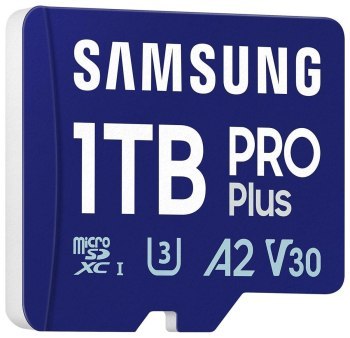 Samsung Pro PLUS microSDXC 1TB UHS-I U3 [Zapis 130MB/s Odczyt 180MB/s] z czytnikiem