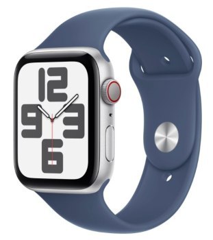 Apple Watch SE GPS + Cellular 40mm Silver Aluminium Case | Denim Sport Band - S/M