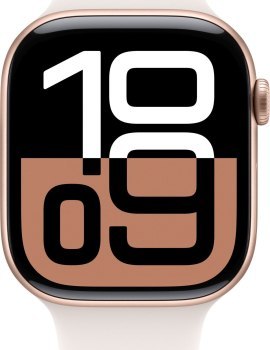 Apple Watch Series 10 GPS + Cellular 42mm Rose Gold Aluminium Case | Light Blush Sport Band - S/M